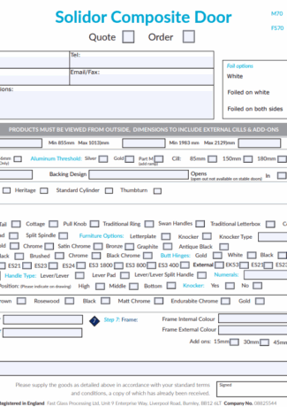 Solidor Form Fast Glass